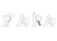 Stickdatei - Papa Werkzeuge